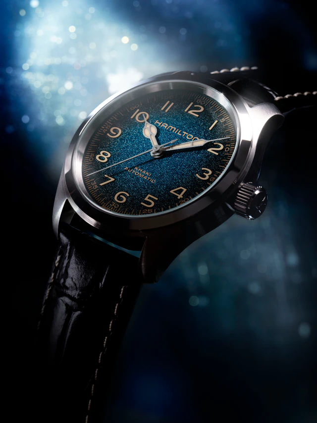 ハミルトン「カーキ フィールド マーフ 38mm」、宇宙の彼方を描く新たなダイヤルで登場