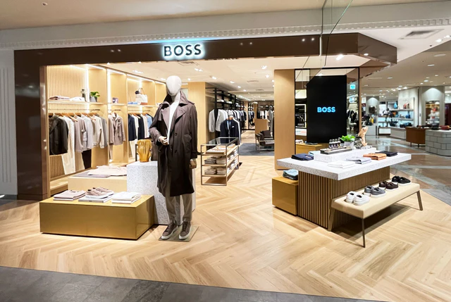 BOSS「大丸神戸」がリニューアル、130㎡の新空間で楽しむテーラリングとカジュアルの現在地