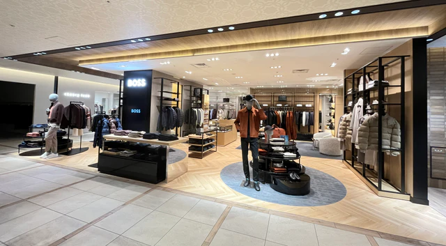 BOSSが大丸心斎橋店に新ショップをオープン、テーラリングからカジュアルウェアまで揃う142㎡の空間