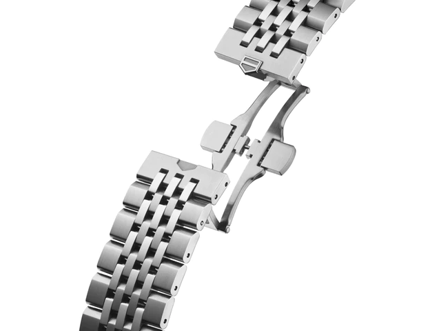 タグ・ホイヤー カレラ クロノグラフ シーファーラー、7列ブレスレットとベージュストラップで楽しむ二つの表情