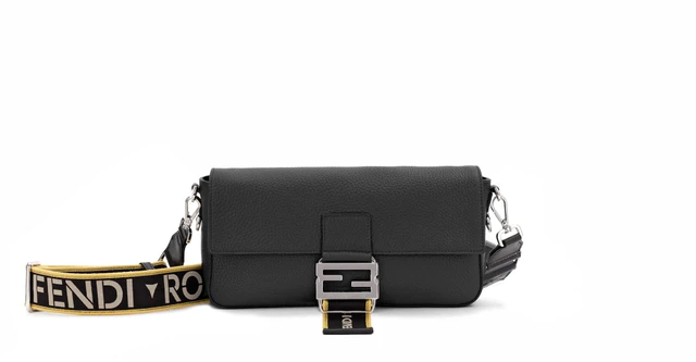 フェンディ「バゲット アーバン（Baguette Urban）」「クオイオ ローマ」製（ブラック、グレーグリーン）
