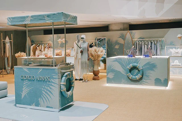 ジョゼッペアルマーニ オブジェ ジョルジオ アルマーニ 世界巡回ツアー「MARE POP UP STORE」を表参道