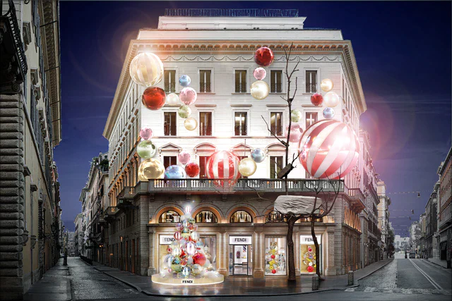 FENDI オーナメント 4個セット　クリスマス　アンティーク オーナメントセット 40set La perle Petite ラペールプティ