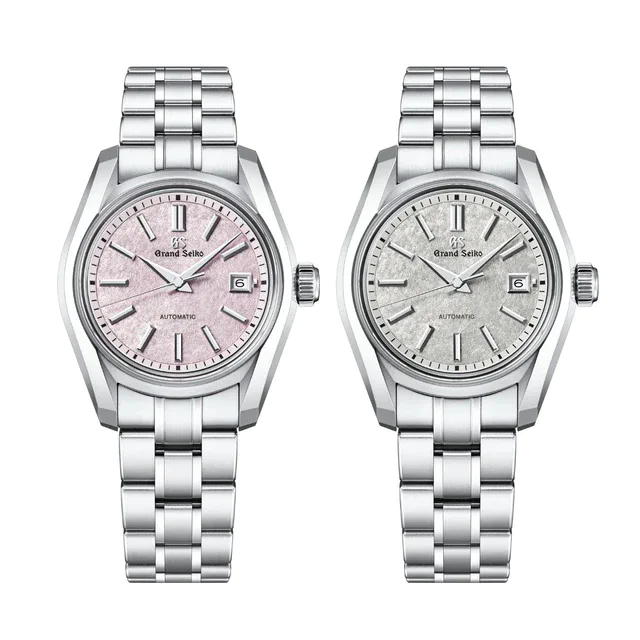 セイコーウオッチ グランドセイコーより、桜隠しと桜月夜を表現したダイヤル「62GS」の小型メカニカルモデルが登場