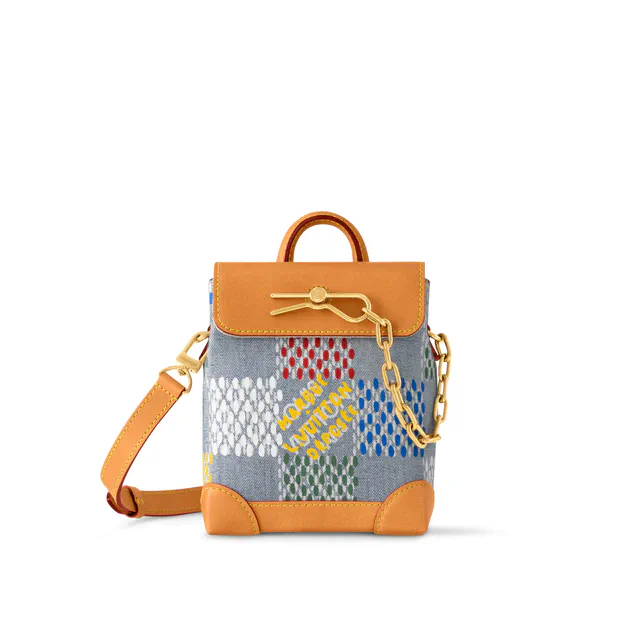 LV ルイ・ヴィトン　カバーオール　内ダミエ柄 ルイ・ヴィトン 刷新されたチェック柄、LV バーズ・ダミエ デニムの