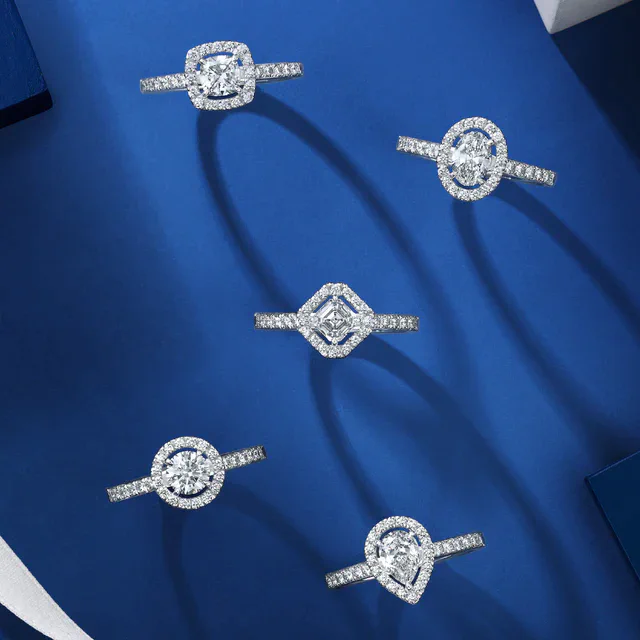 ROYAL ASSCHER ロイヤル・アッシャー・シグニチャーカット コレクション、白く高貴な輝きを放つ新作ジュエリー