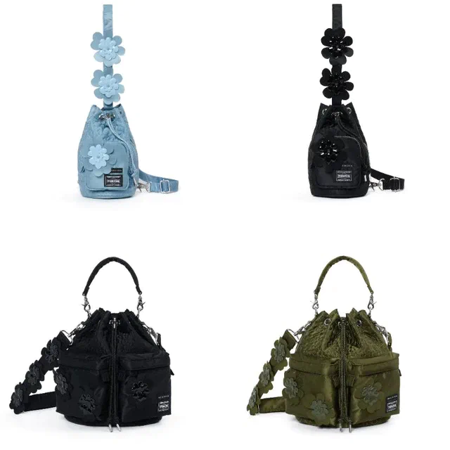  吉田カバン90周年記念 CECILIE BAHNSEN × PORTER 展開される3型は、ボンサックミニ、2WAYツールバッグ、バックパックの3種類