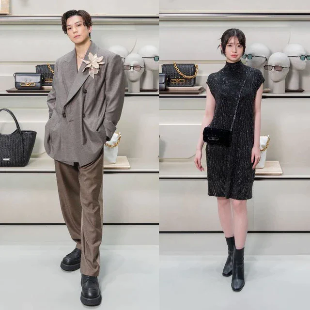 新旗艦店エンポリオ アルマーニ銀座店のオープンを祝し、新田真剣佑さん、INI高塚さん、藤牧さん、松田さん、桜田ひよりさんなどが登場