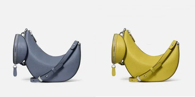 ケイト・スペード KSDuo Crossbody Bag in Cinder Grey, Lime Slice