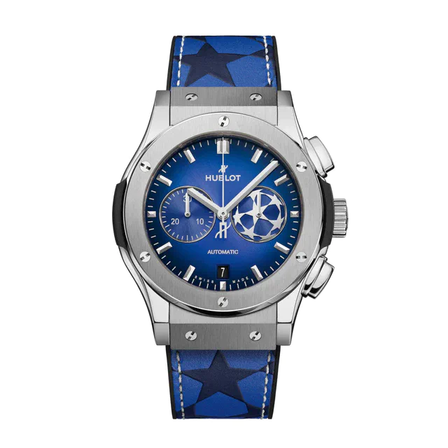 ウブロ 世界限定100本「クラシック・フュージョン クロノグラフ UEFA チャンピオンズリーグ チタニウム」を発表