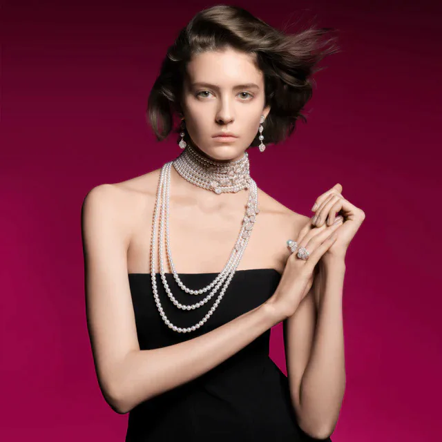 ミキモト 花びらと真珠の調和を描く「Les Pétales Place Vendôme Rosés」新作登場、北川景子さんの特別映像公開