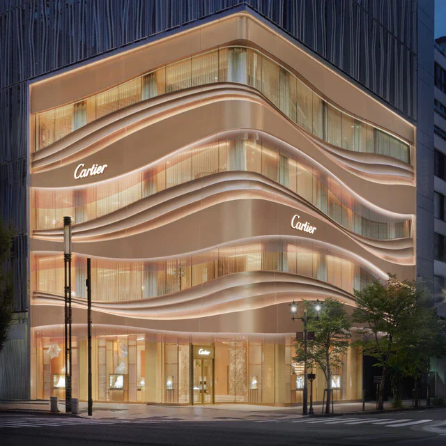 カルティエ 銀座4丁目ブティック開業、日本美とメゾンの職人技が調和する空間