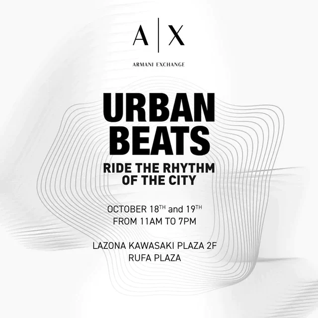 A|X アルマーニ エクスチェンジ ラゾーナ川崎プラザに新店舗、10月18日(土)・19日(日)にオープン記念イベント開催