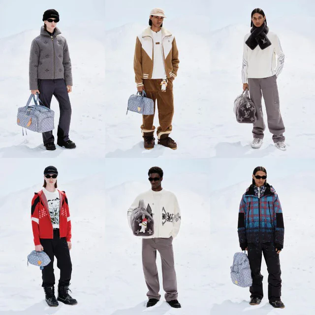 ルイ・ヴィトン 光沢と質感で描く冬景色、「LV SKI」に見る男性のワードローブ戦略
