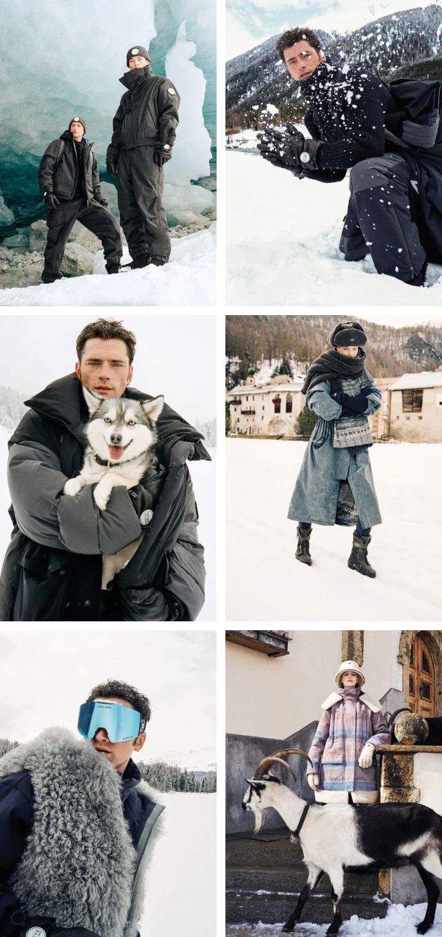 ジョルジオアルマーニの冬支度、「ジョルジオ アルマーニ ネーヴェ」2025秋冬コレクションで楽しむ都会派スキールック