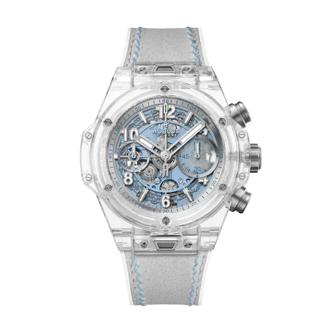 #ウブロ 「ビッグ・バン ウニコ ウィンター」コレクション、雪と氷河の色を宿したクロノグラフ