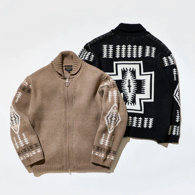 バーニーズ ニューヨークとペンドルトンが紡ぐ別注コラボ、アメリカンヘリテージとカシミヤ素材で更新する大人のニットとスカーフ