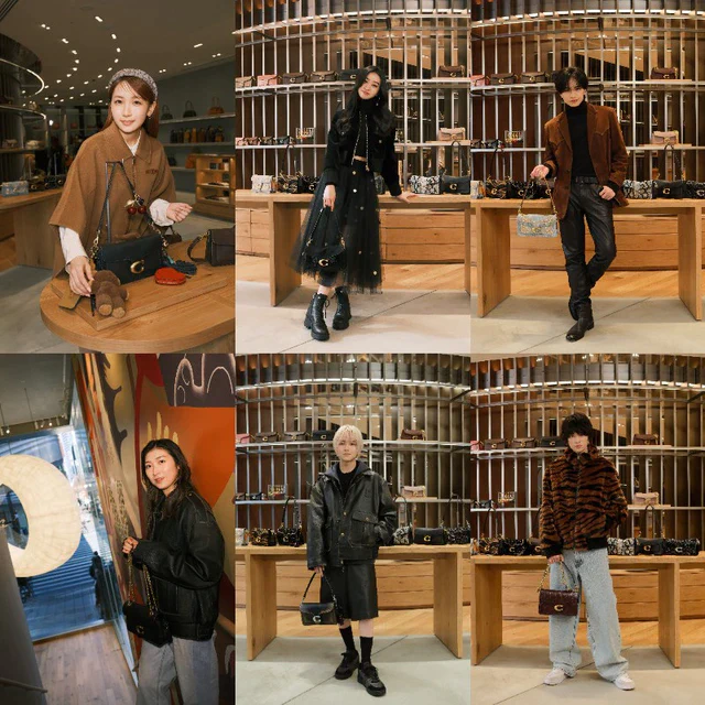 コーチ銀座 オープニングに、幾田りら、Kōki,、中島健人、池江璃花子、板垣李光人、窪塚愛流、鈴鹿央士、福原遥らファミリーが来場