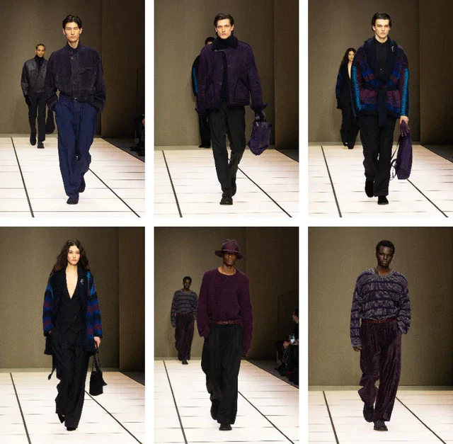 ジョルジオアルマーニ2026秋冬メンズ、ミラノから届く光と陰影で揺らぐカラーとテクスチャーの物語