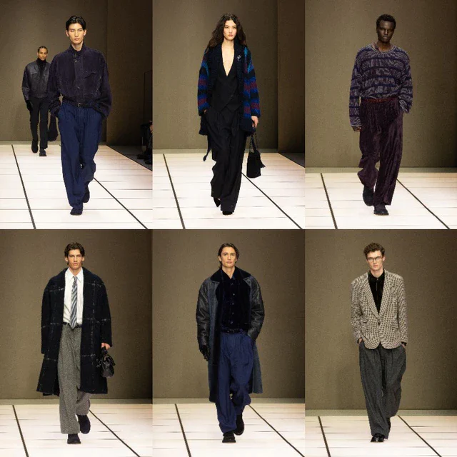 ジョルジオ アルマーニ 2026秋冬メンズコレクション、カンジャンテが導くイージーエレガンスな冬のワードローブ