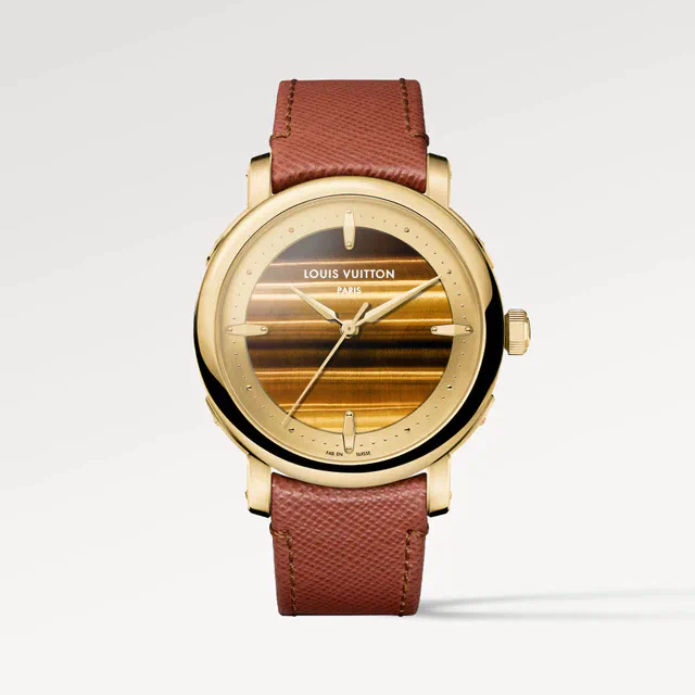 ルイ・ヴィトン 新作「エスカル タイガーズアイ」を発表、タイガーズアイとアースカラーが出会う限定タイムピース