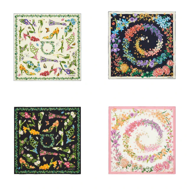 フェラガモ 2026年春夏のポップアップを銀座三越にて開催、シルクスカーフの海を散策する没入体験