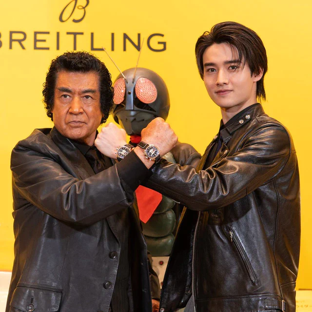 ブライトリング 仮面ライダー55周年記念モデル発表、藤岡弘親子が語る永遠のヒーロー像