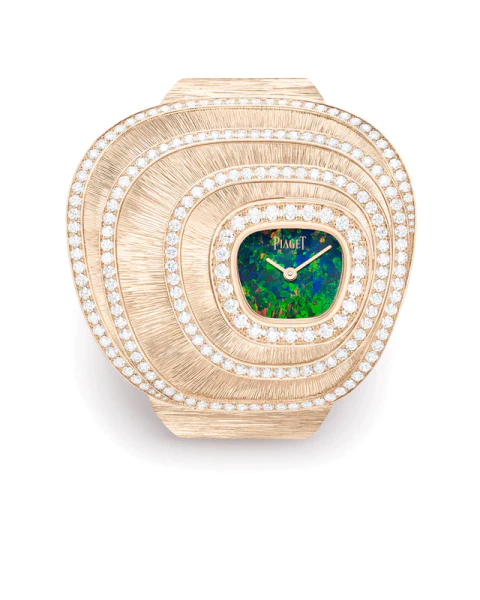 ピアジェ G0A51350 「シックスティ」ハイジュエリー カフ ウォッチ（ブラックオパール文字盤）