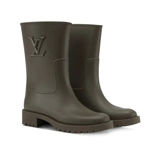 ルイ・ヴィトン 悪天候をエレガンスへと変える一足、「ドロップス フラットハーフ レインブーツ」を発売