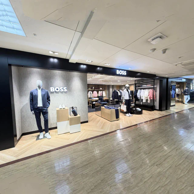 BOSS ショップ 天満屋岡山に新コンセプトショップが誕生、ビジネスからカジュアルまで網羅する上質な空間
