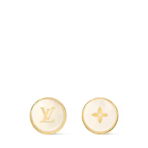 ルイ・ヴィトン：ピアス·LV パーリー コンフェッティ メタル
