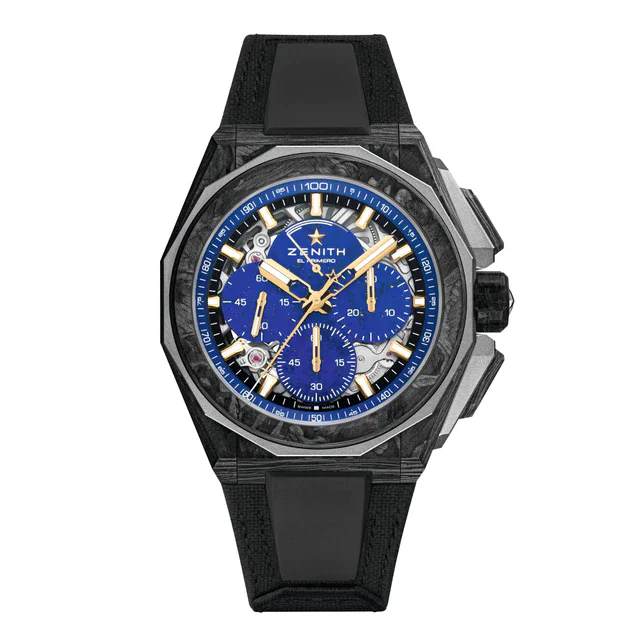 ゼニスから「デファイ エクストリーム ラピスラズリ II」が登場、フォージドカーボンと天然石が織りなす限定25本