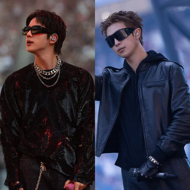 グッチを着用するBTSのJINとRM、パリのライブで観客を魅了したカスタムルック