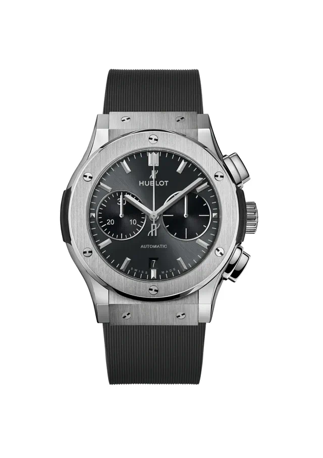HUBLOT 「クラシック・フュージョン クロノグラフ チタニウム レーシンググレー」45mm