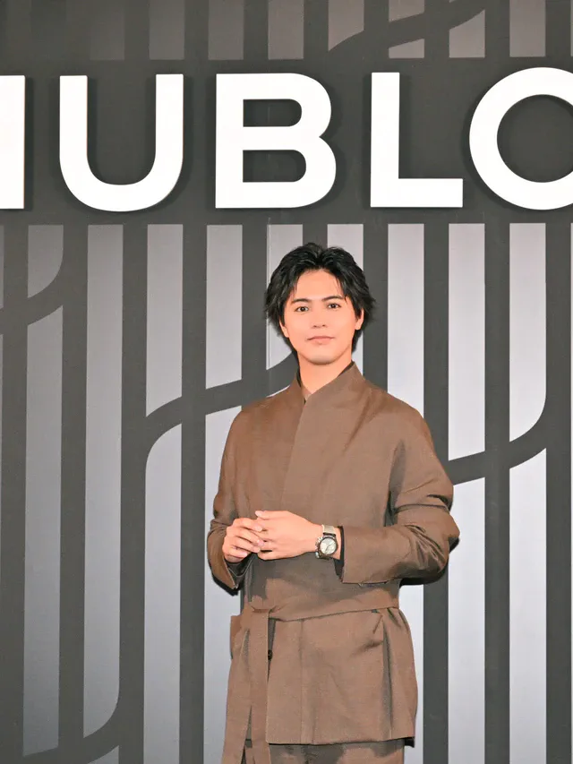 ウブロの「アート・オブ・フュージョン」を体感、片寄涼太が新作セージグリーンを纏い登場