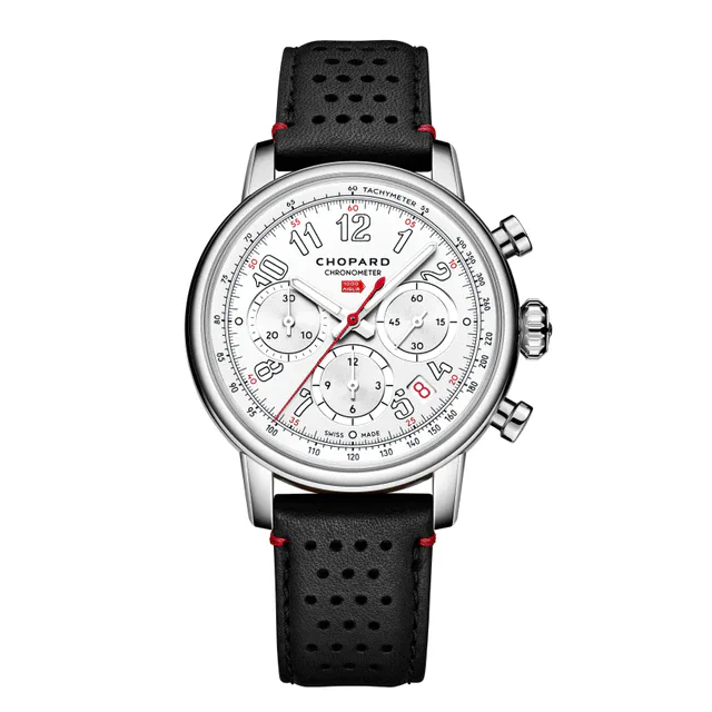 ショパール Chopard 日本限定モデル「ミッレ ミリア クラシック クロノグラフ ジャパン レーシング ホワイト」、白文字盤に宿る日本のモータースポーツの記憶
