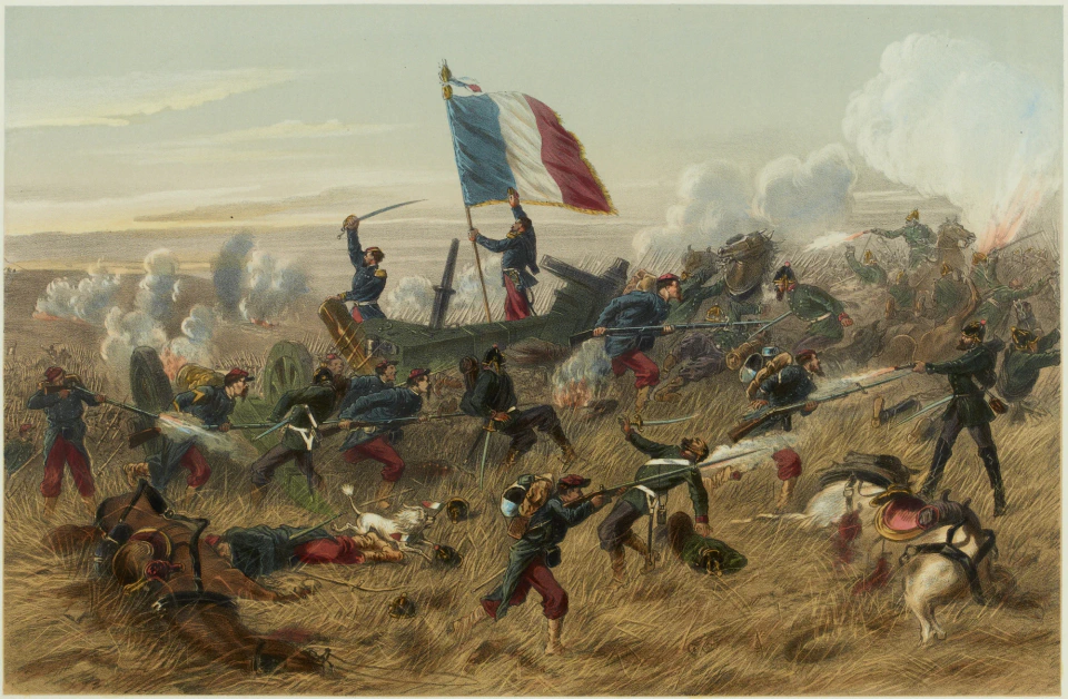 普仏戦争「1870年8月16日のグラヴェロットの戦い」ジュール・デカルト・フェラ作